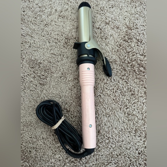 Tayshia by Conair 1.25" Tourmaline Ceramic Clip/Clipless Hair Curling Irons - Picture 1 of 3